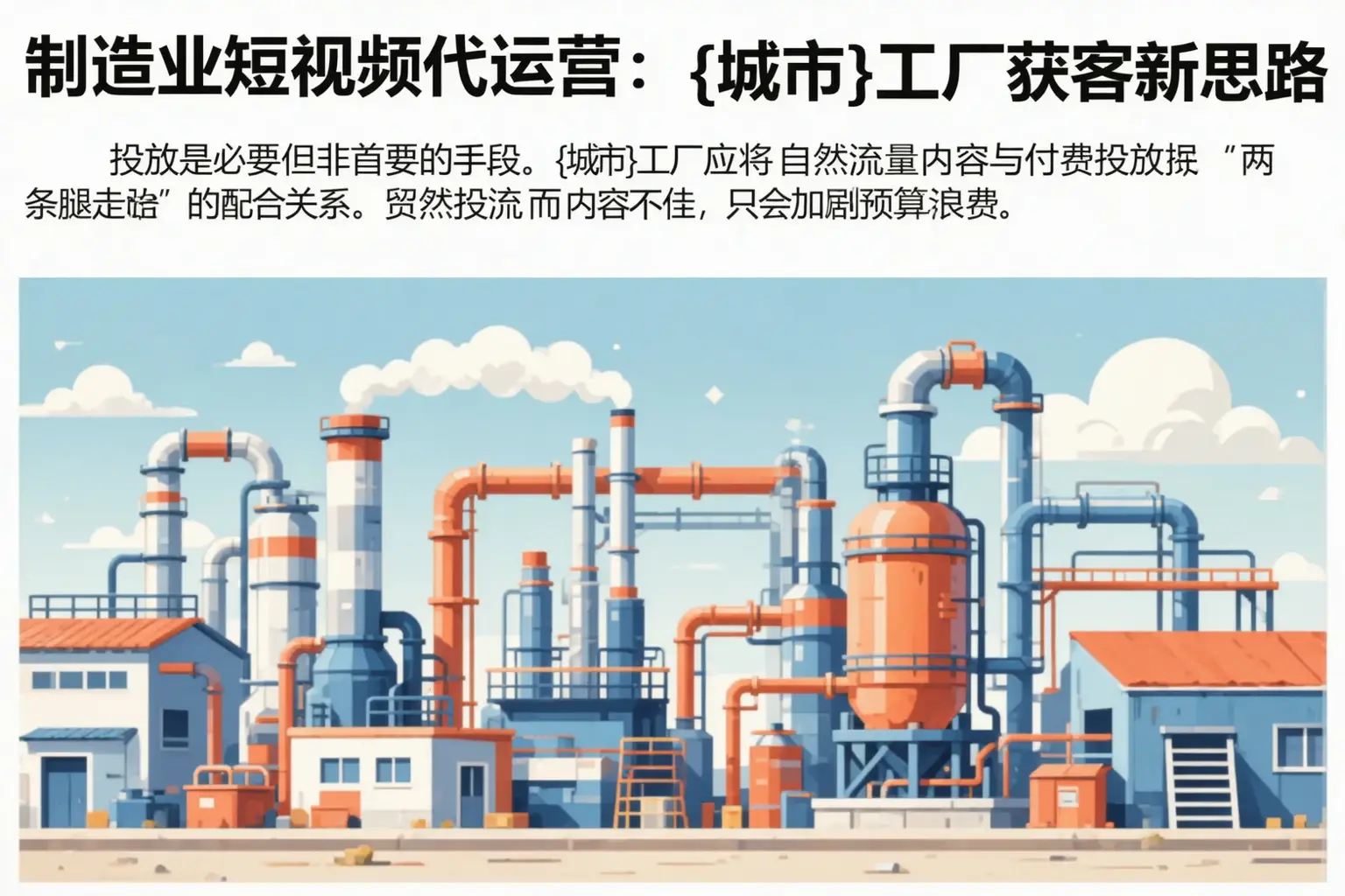 制造业短视频代运营：江门工厂获客新思路