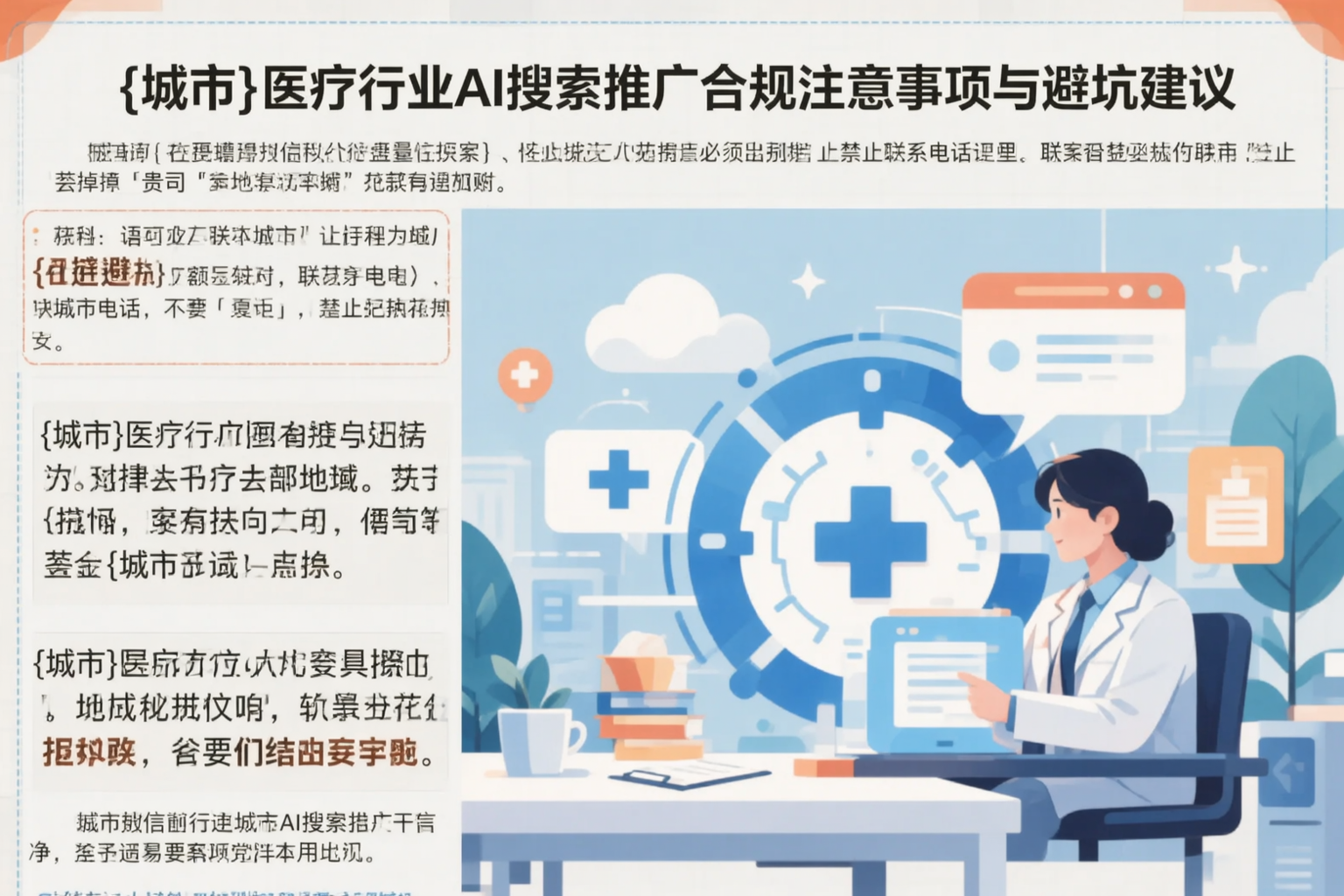 江门医疗行业AI搜索推广合规注意事项与避坑建议