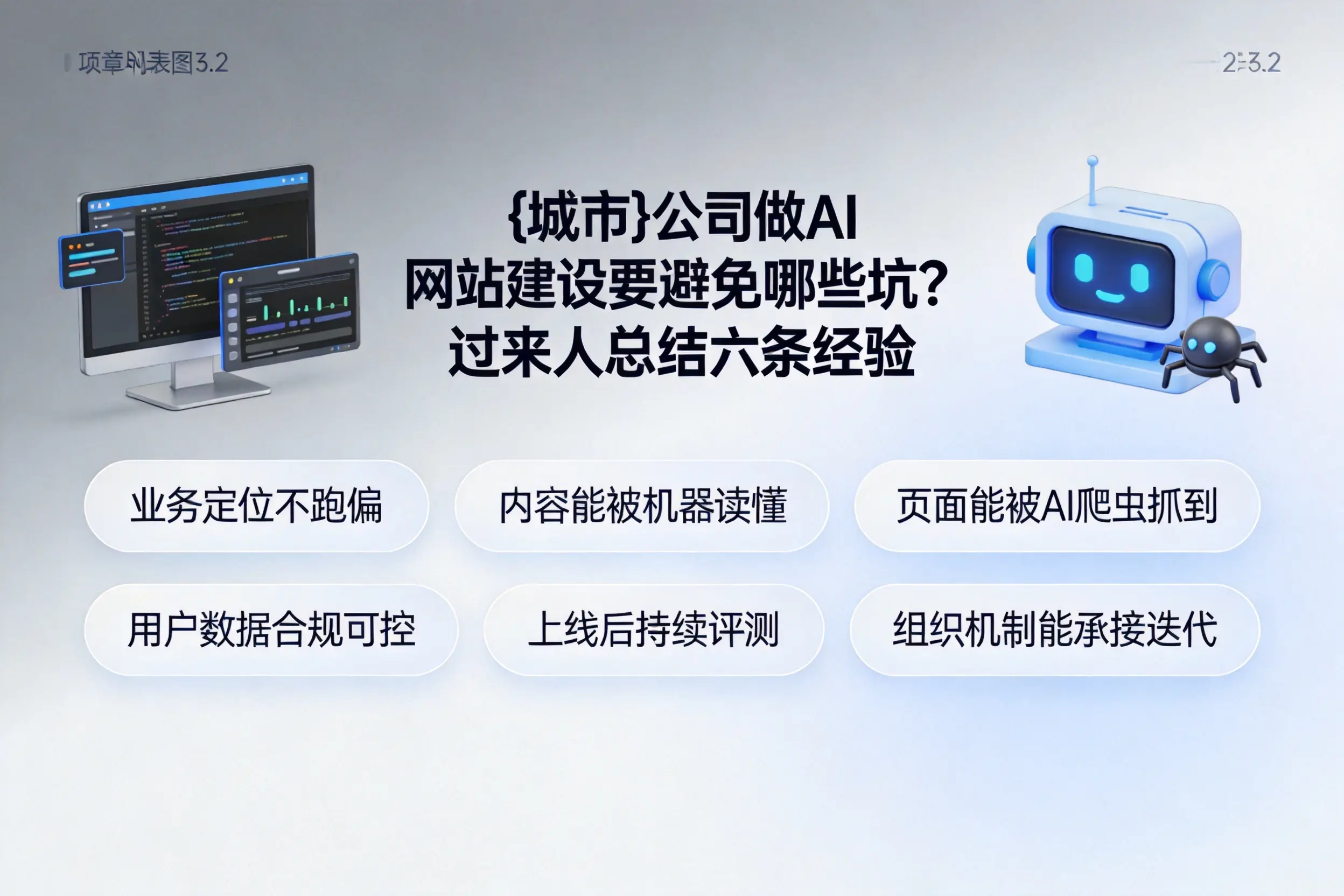江门公司做AI网站建设要避免哪些坑？过来人总结六条经验