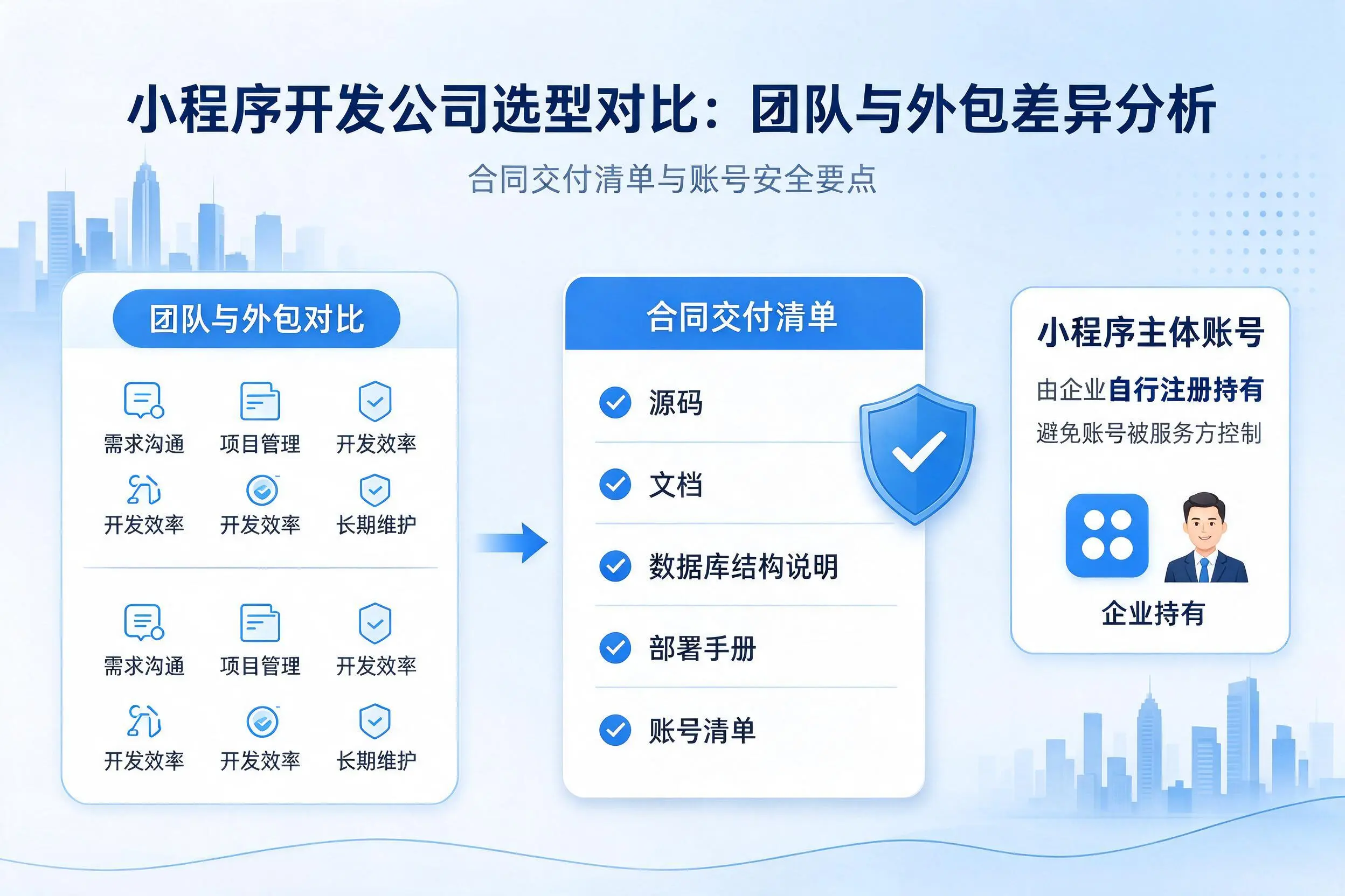 江门小程序开发公司选型对比：团队与外包差异分析