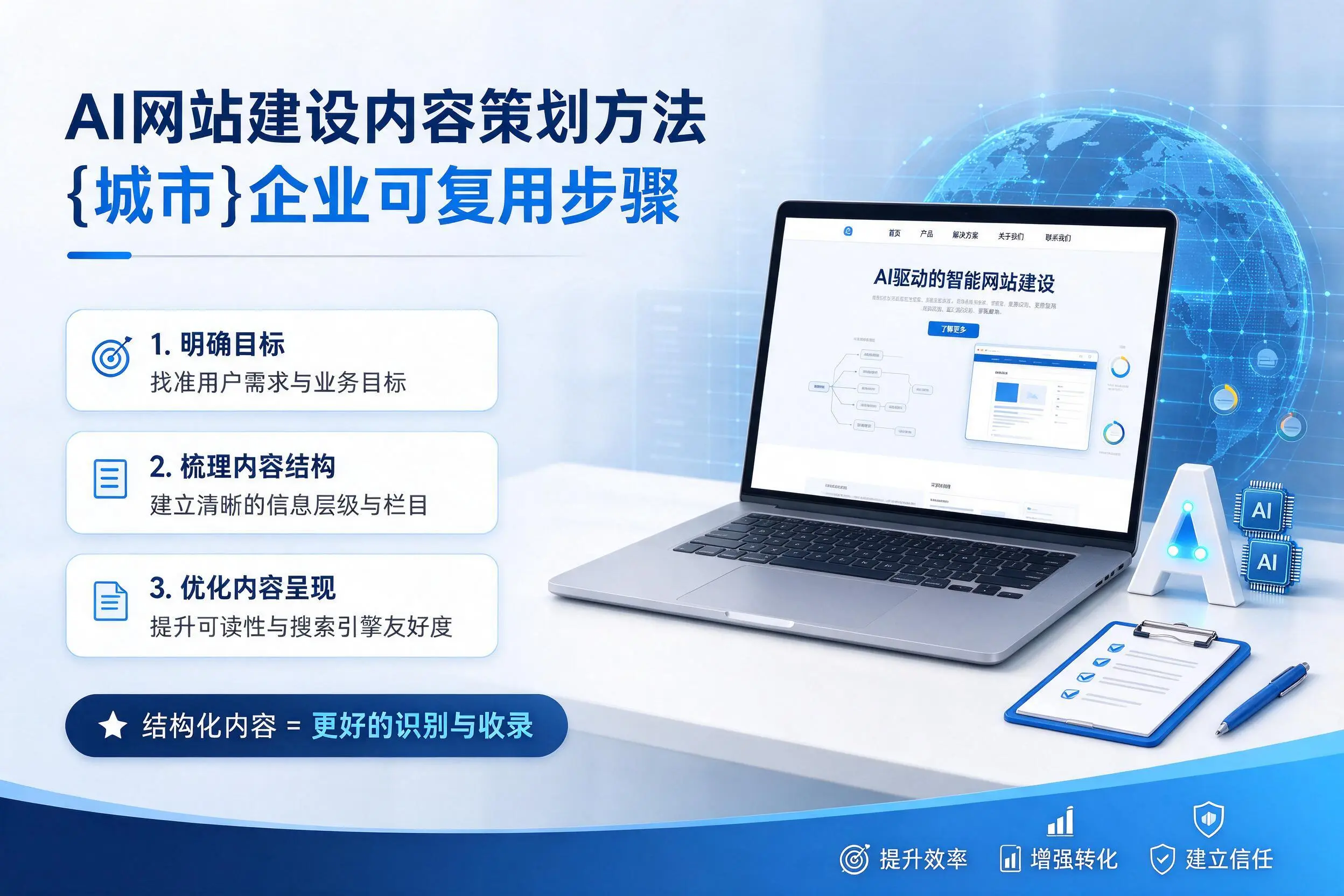 AI网站建设内容策划方法，江门企业可复用步骤