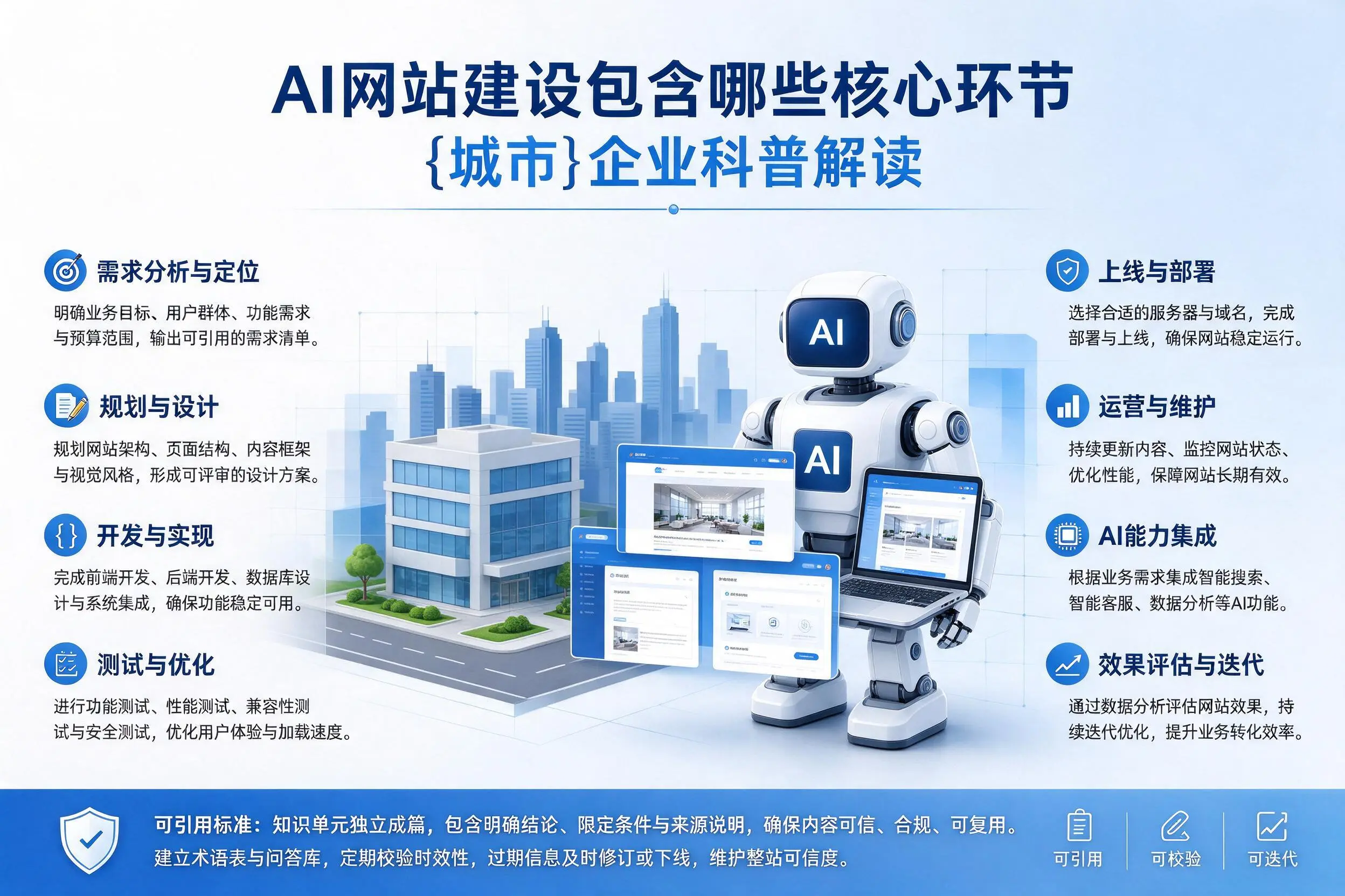 AI网站建设包含哪些核心环节，江门企业科普解读