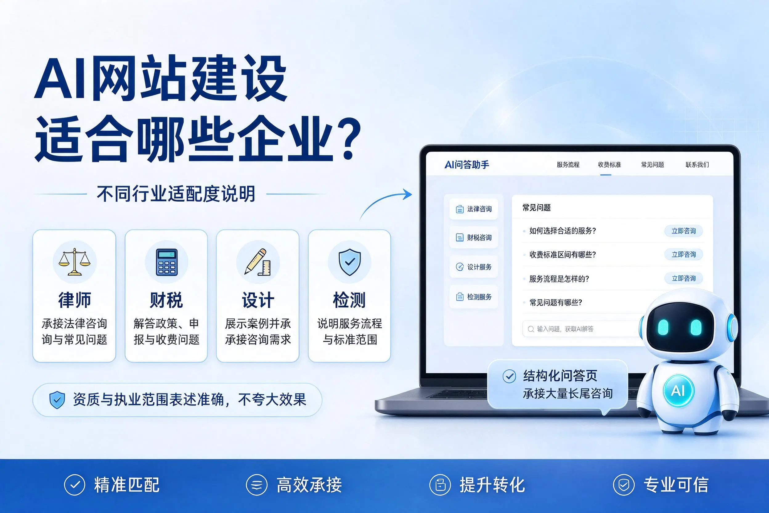 AI网站建设适合哪些企业？江门不同行业适配度说明